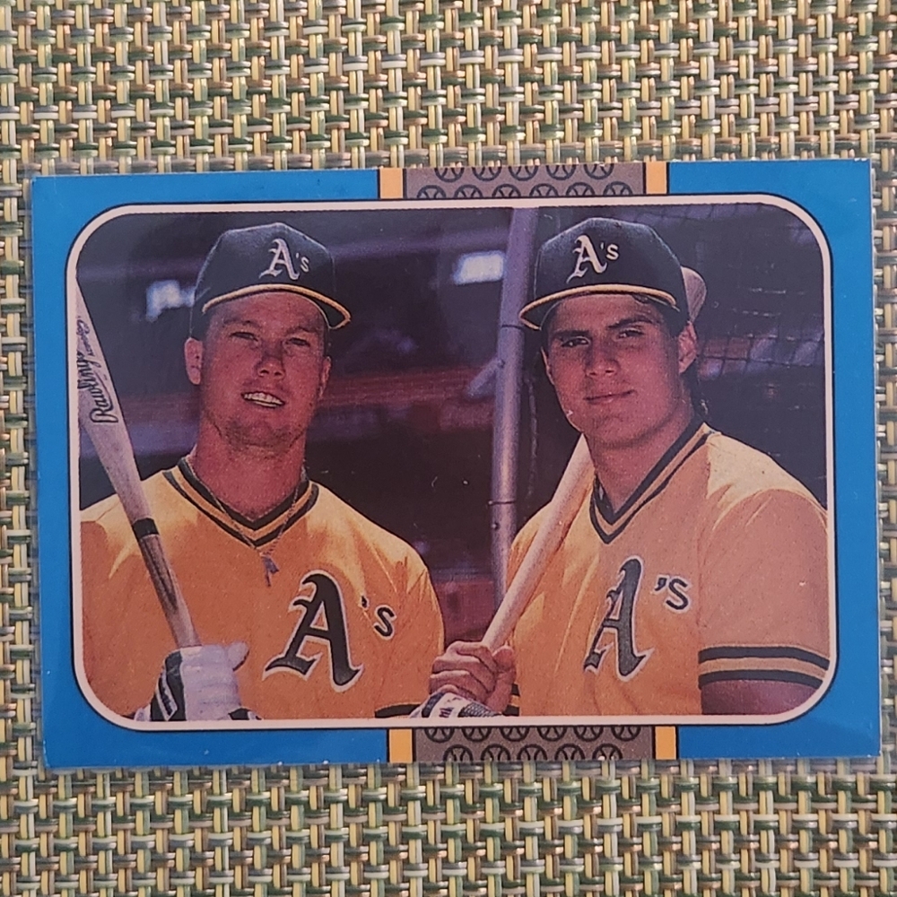 Mark McGwire/Jose Canseco Oakland Athletics Baseball Card